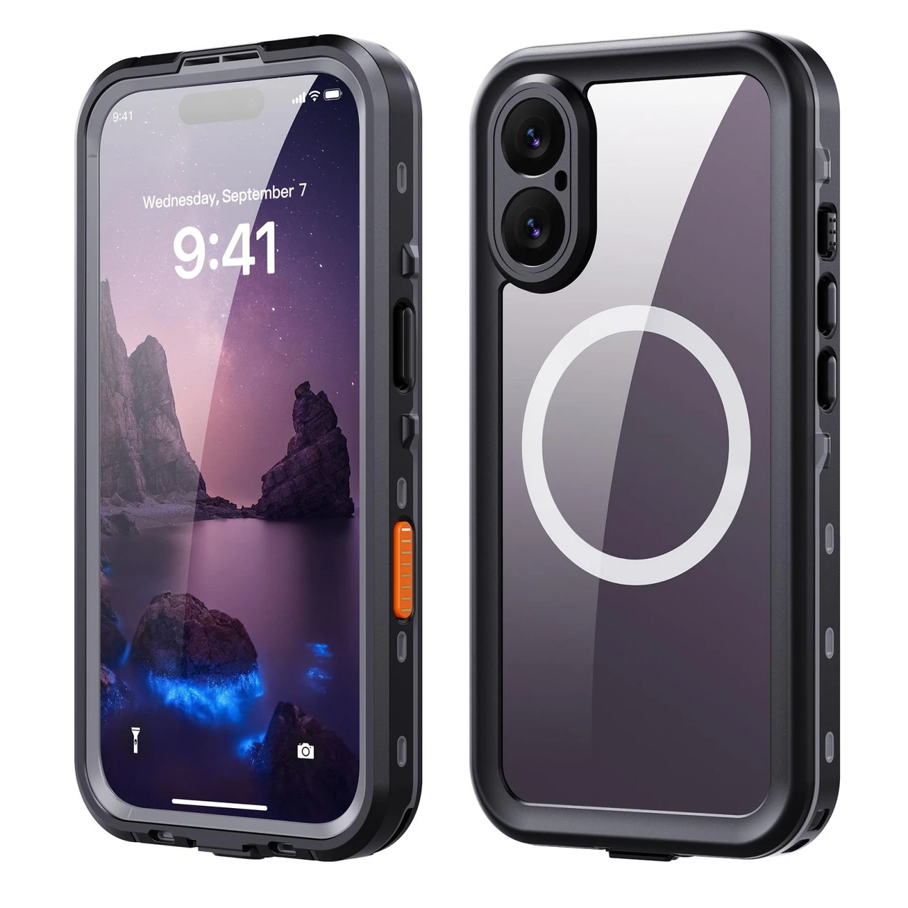 iPHONE 17 IP 68 WATER RESISTANT CASE BLACK