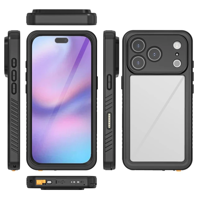 iPHONE 17 PRO MAX IP 68 WATER RESISTANT CASE BLACK